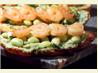 Bruschetta With Lima Bean Salad and Lemon Shrimp. Recipe by NcMysteryShopper