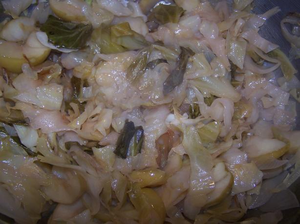 Green Cabbage and Apple Saut&eacute;. Photo by Shannon V. Holmes