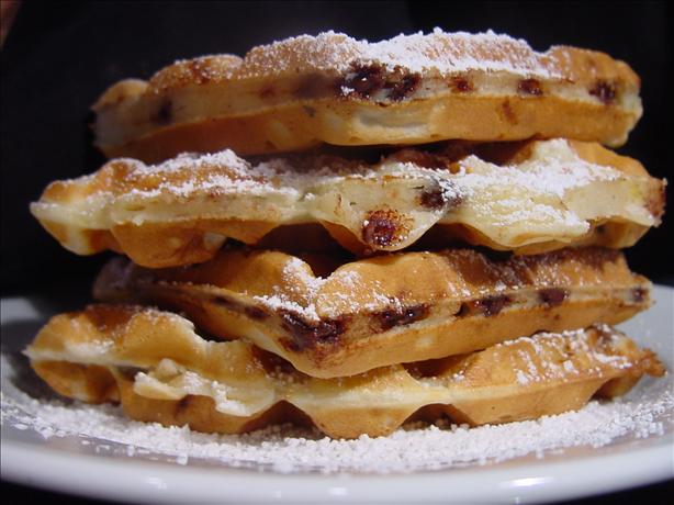 Banana Chocolate Chip Waffles. Photo by Sharlene~W