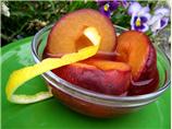 Plums Poached in Earl Grey Tea