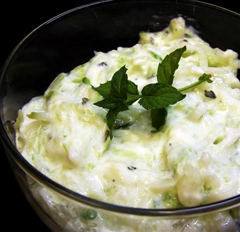 Minted Cucumber-Yogurt Raita. Photo by PaulaG