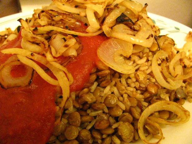 Kusherie (Egyptian Rice and Lentils). Photo by Michelle from Central Time