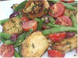 Grilled Baby New Potato Salad With French Green Beans and Mint (