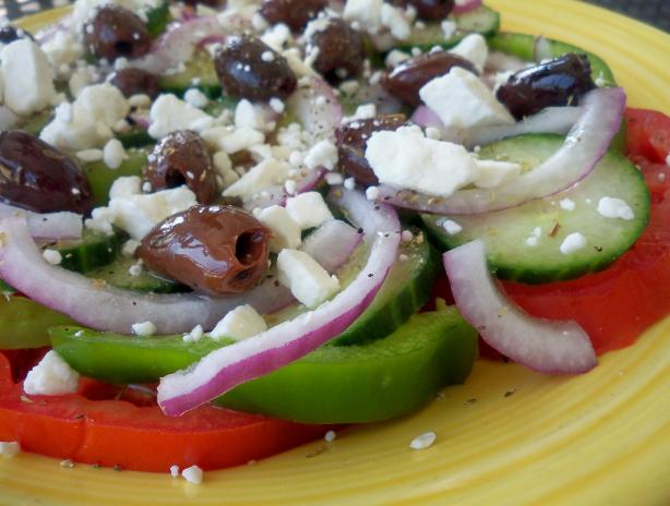 Horiatiki (Greek Villagers Salad). Photo by *Parsley*