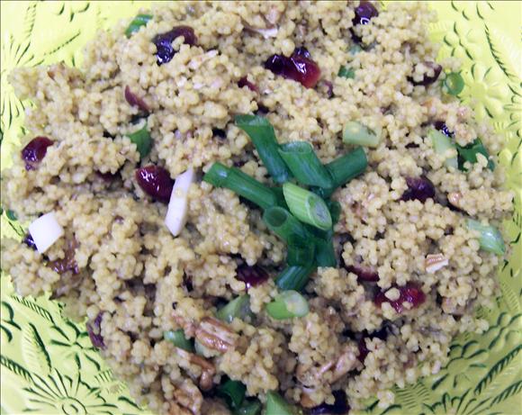 Curried Couscous With Dried Cranberries. Photo by PaulaG
