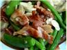 Mixed Beans With Bacon and Almonds