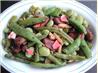 Mixed Beans With Bacon and Almonds