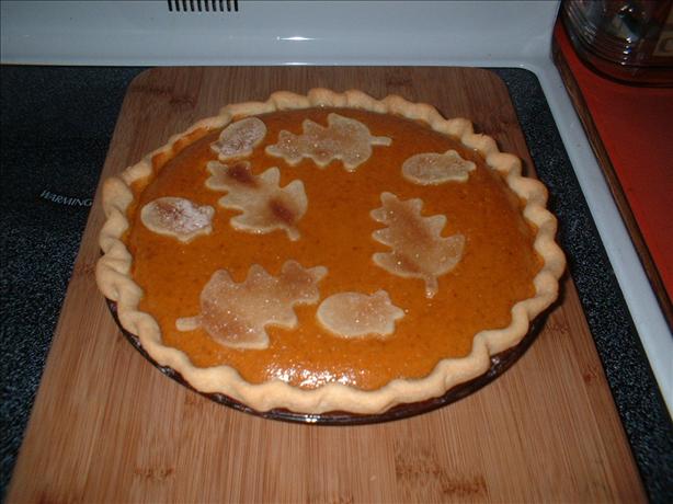 Apple Butter Pumpkin Pie. Photo by pies & cakes & cookies ohmy!