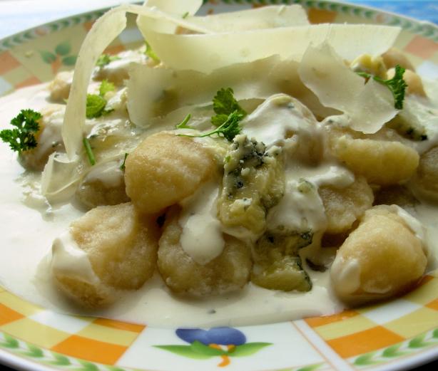 Potato Gnocchi With Gorgonzola. Photo by French Tart