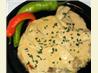 Pork Chops and Apples in Mustard Sauce