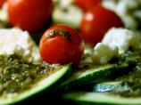 Zucchini and Grape Tomatoes in Pesto With Feta