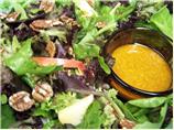Mixed Greens' Salad With Apples and Maple-Walnut Oil Dressing