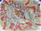Chicken Breasts With Orzo, Carrots, Dill, and Avgolemono Sauce