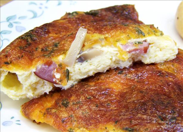 Canadian Bacon and Cheddar Cheese Flan. Photo by PaulaG