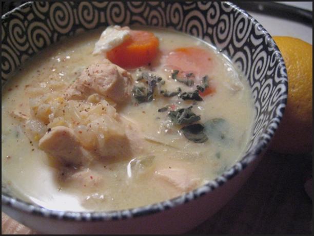 Lemony Chicken Soup. Photo by kolibri