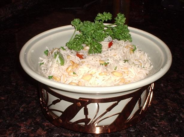 Garlic Rice with Pine Nuts. Photo by Debloves2cook