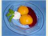 Poached Peaches With Raspberry Sauce. Recipe by Ms*Bindy