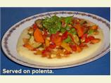 Mexican Vegetables on Cornbread