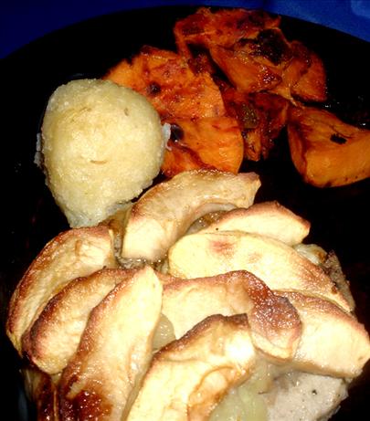 Gary Rhodes - Pork Chops With Apple Tart Topping. Photo by Bergy