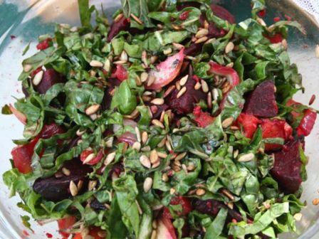 Warm Roast Pumpkin Salad. Photo by Karen Elizabeth