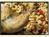 Roast Chicken With Ginger, Macaroni and Caramelized Tomatoes