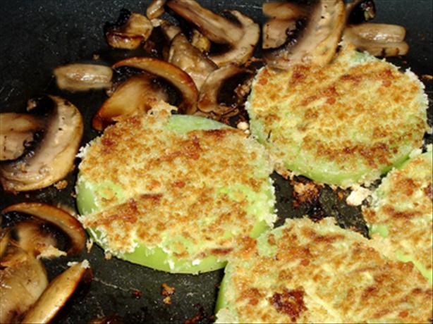 Panko Fried Green Tomatoes and Mushrooms. Photo by Bergy
