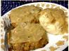 Turkey and Dressing Patties With Gravy. Recipe by Chef shapeweaver &copy;