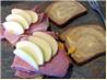 Cheddar  -  Apple & Ham Sandwich