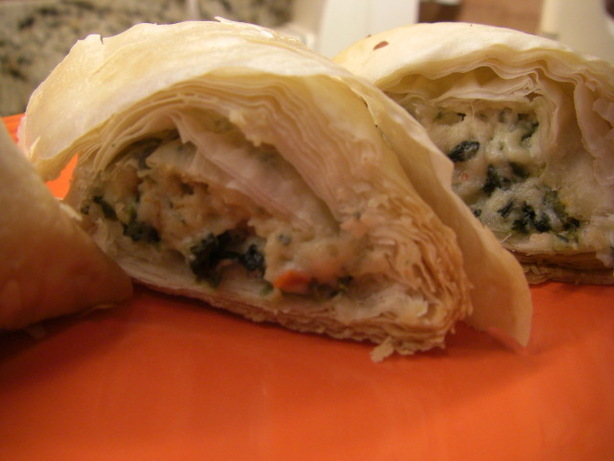 Spinach Phyllo Roll Ups. Photo by puppitypup