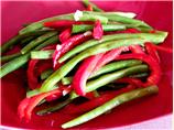 Stir Fried Green Beans and Peppers