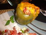 Ground Beef Stuffed Green Bell Peppers With Cheese. Photo by Laurita