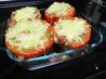 Ground Beef Stuffed Green Bell Peppers With Cheese