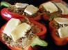 Ground Beef Stuffed Green Bell Peppers With Cheese