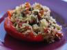 Ground Beef Stuffed Green Bell Peppers With Cheese