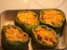 Ground Beef Stuffed Green Bell Peppers With Cheese