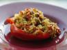 Ground Beef Stuffed Green Bell Peppers With Cheese