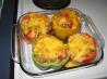 Ground Beef Stuffed Green Bell Peppers With Cheese