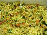 Basmati Rice Pilaf With Zucchini, Roasted Red Peppers & Par
