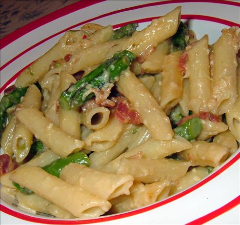 Asparagus Carbonara. Photo by PanNan