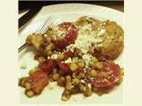 Greek Chicken With Warm Tomato-Corn Salad