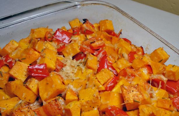 Garlic Roasted Butternut Squash. Photo by Debbwl