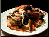 Sticky Pork and Hokkein Noodle Stir Fry