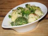 Broccoli and Cauliflower in Mustard Sauce