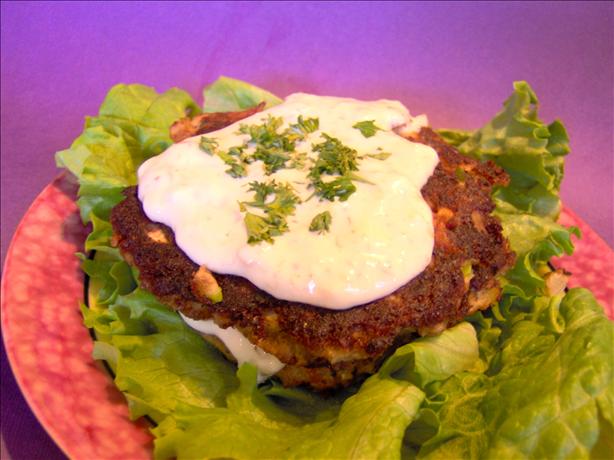 Salmon Cakes With Lemon Aioli. Photo by Sharon123