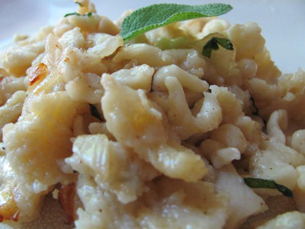 Spaetzle in Sage Brown Butter. Photo by under12parsecs