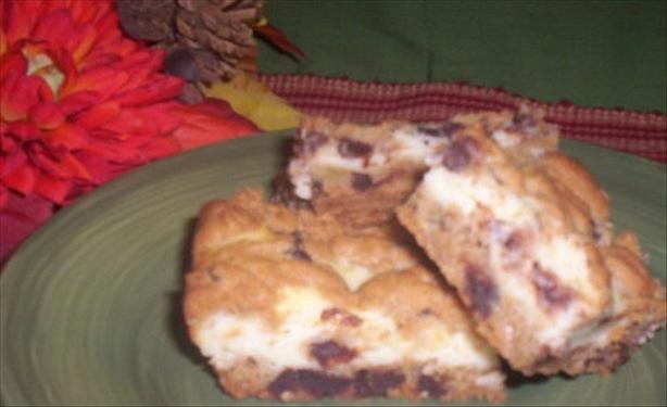 Quick Cookie Dough Cheesecake Bars. Photo by Chef shapeweaver &copy;
