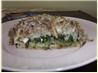 Spinach Potato and Feta Bake. Recipe by Kittencalskitchen