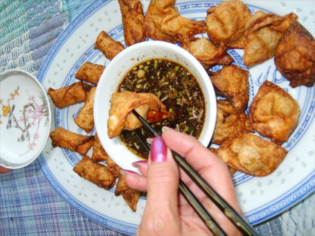 Dumplings With Ginger Dipping Sauce. Photo by Chabear01