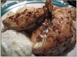 Spice-Crusted Chicken Breasts With Lemon-Cucumber Raita