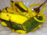 Refrigerator Pickled Zucchini Ribbons